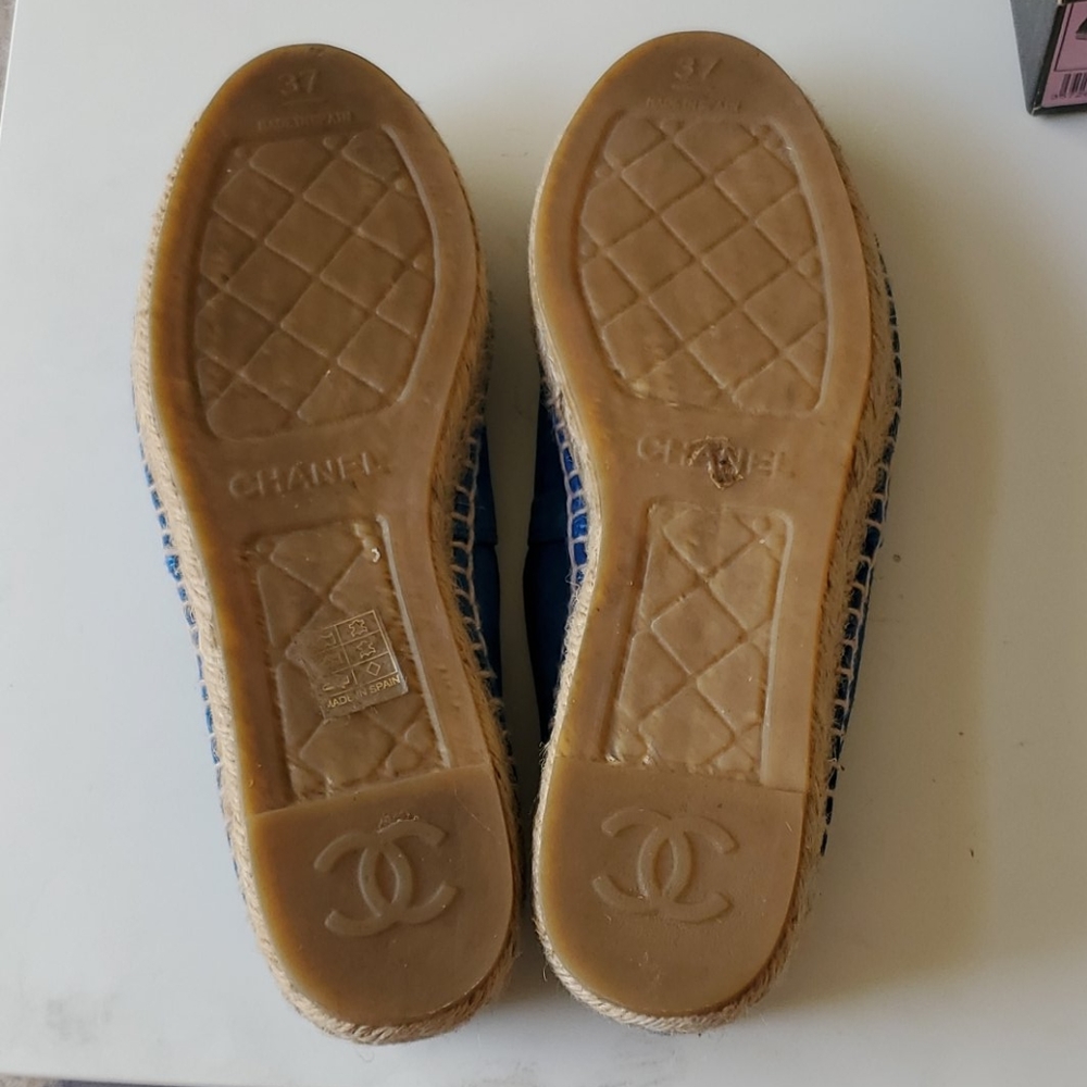 CHANEL Suede Espadrilles 37 - Picture 10 of 14